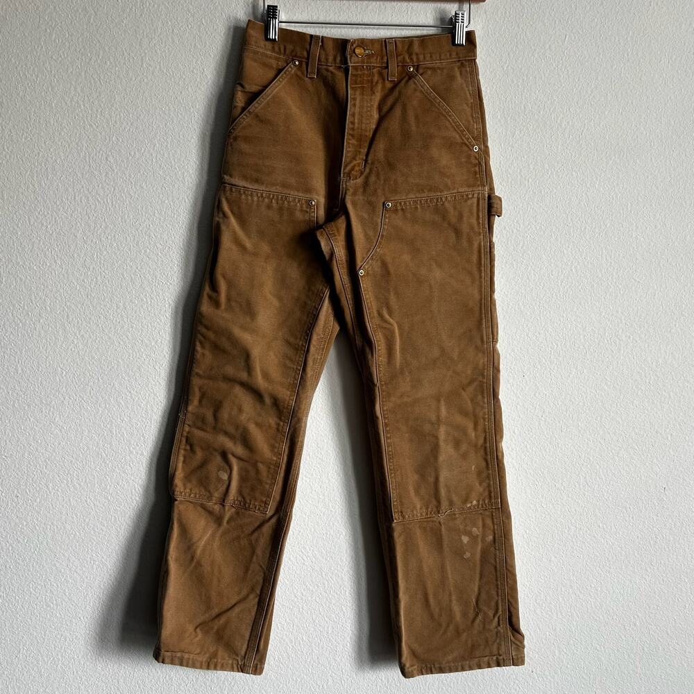 Carhartt B01 BRN brown double knee work wear carpenter pants